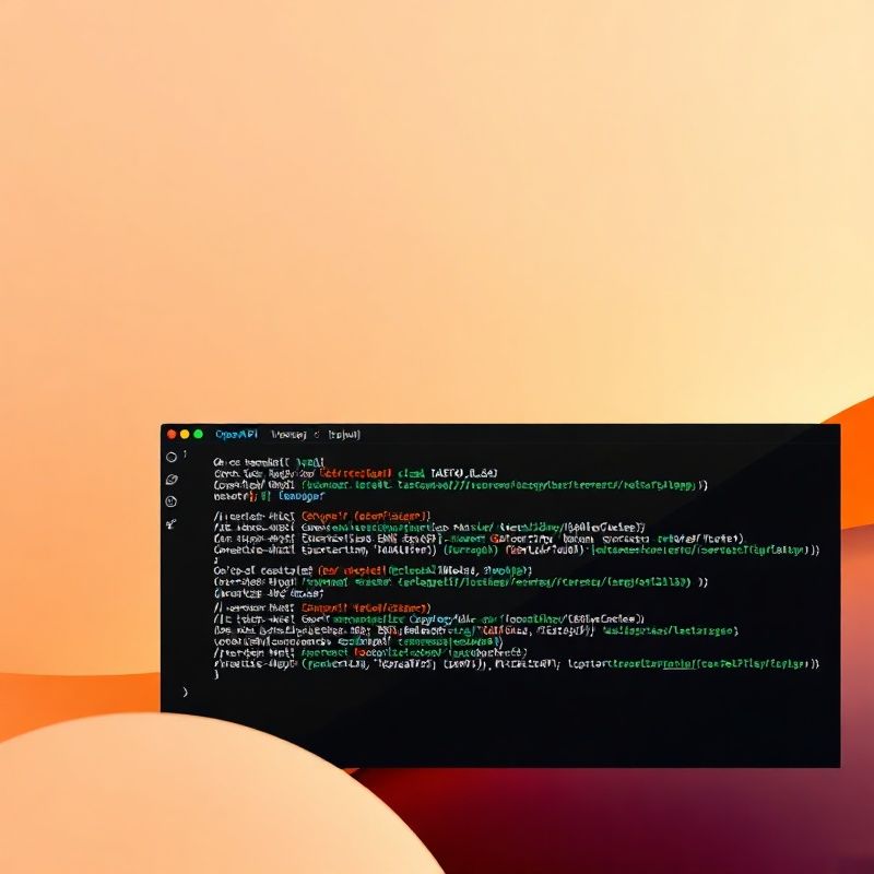 Frammento di specifica OpenAPI in un terminale con syntax highlighting